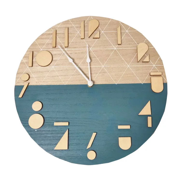 Модные сублимации Mdf настенные часы для украшения дома