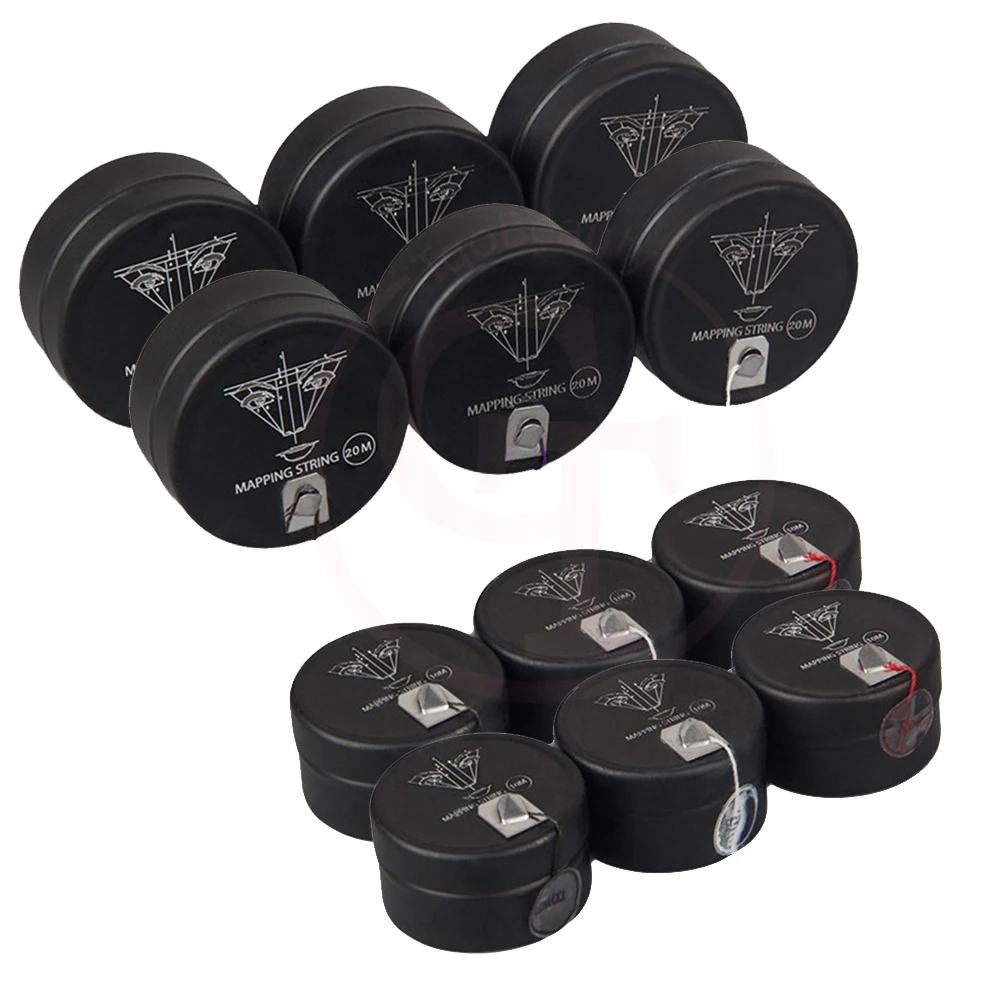 Factory Price Semi Permanent Positioning Measuring Tool 6 Colors 10/20M Eyebrow Pre-inked Mapping String Microblading Thread