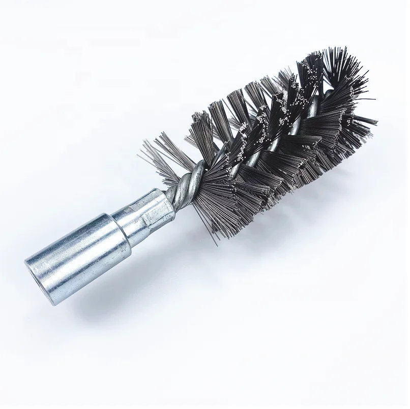 TDF Screw Twist Knot Wire Wheel Brush Stainless Chimney Brush Tube Boiler Cleaning Brush