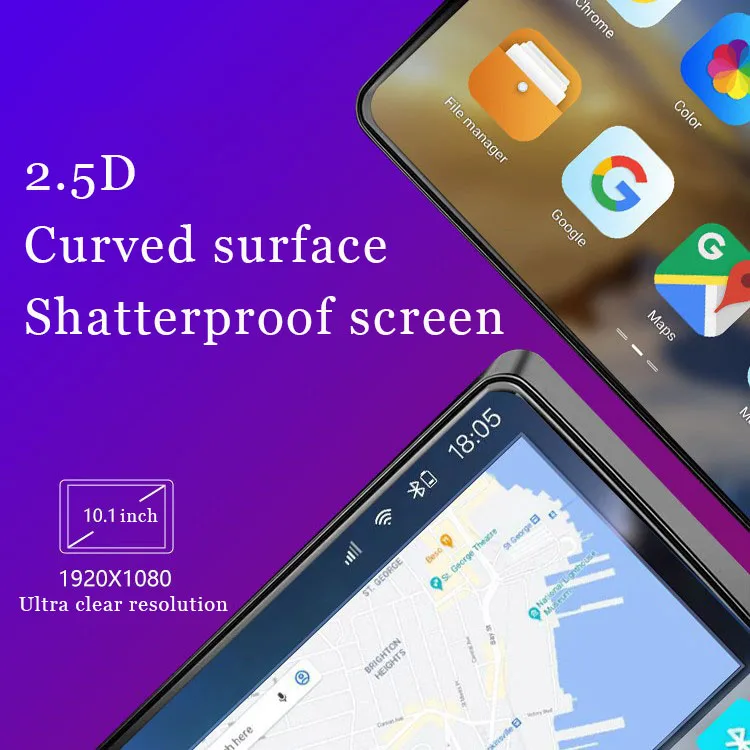 OKOK 7inch car radio is suitable for Android 12 Octa Core 4+64GB with CarPlay Android car DSP coaxial audio output car stereo sy