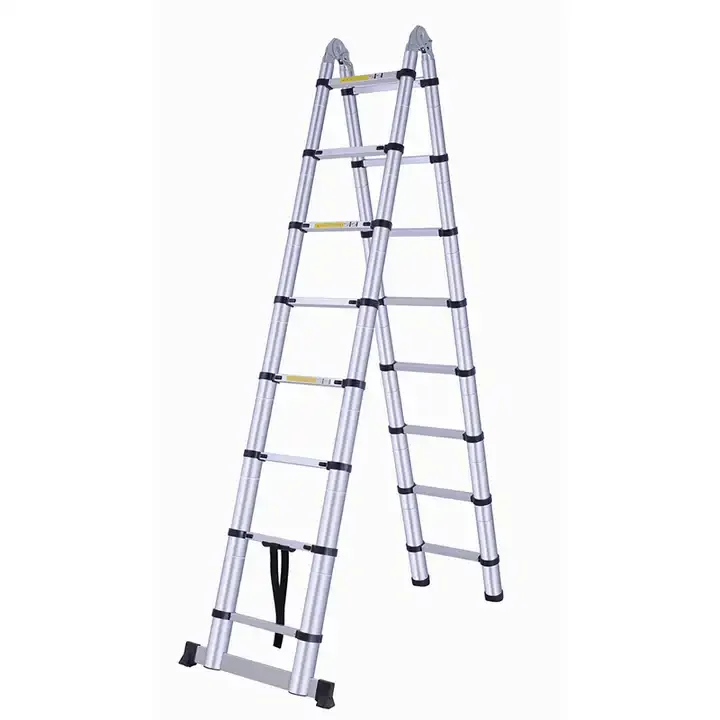 Uni-Silent 150kgs Loading 2in1 Multi-purpose Foldable Aluminum Telescopic Ladder FL-T1050