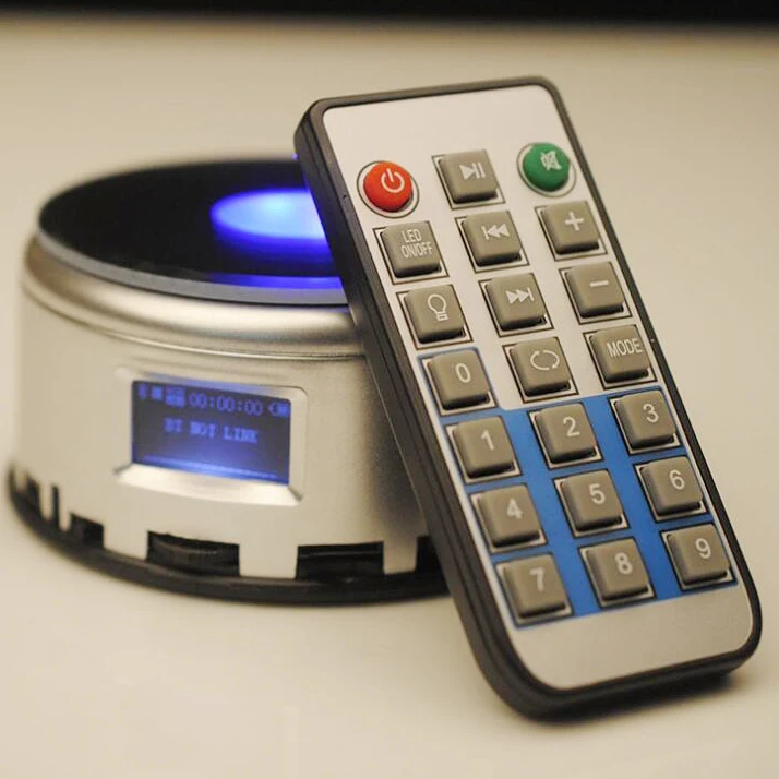 colorful  MP4 Blue tooth music box rotating remote control led light base