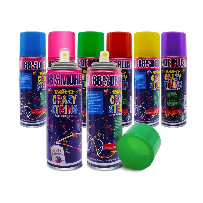 Manufacturer Price  Color Silly String Spray Party Decoration Crazy String