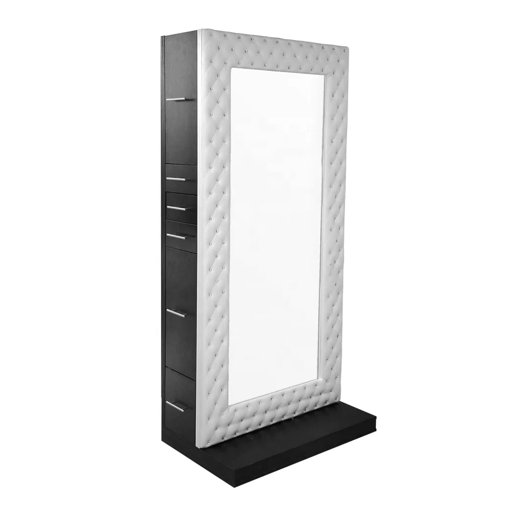 Высококачественная односторонняя Современная Парикмахерская мебель для салона красоты с конкурентоспособной ценой Стайлинг зеркальная станция