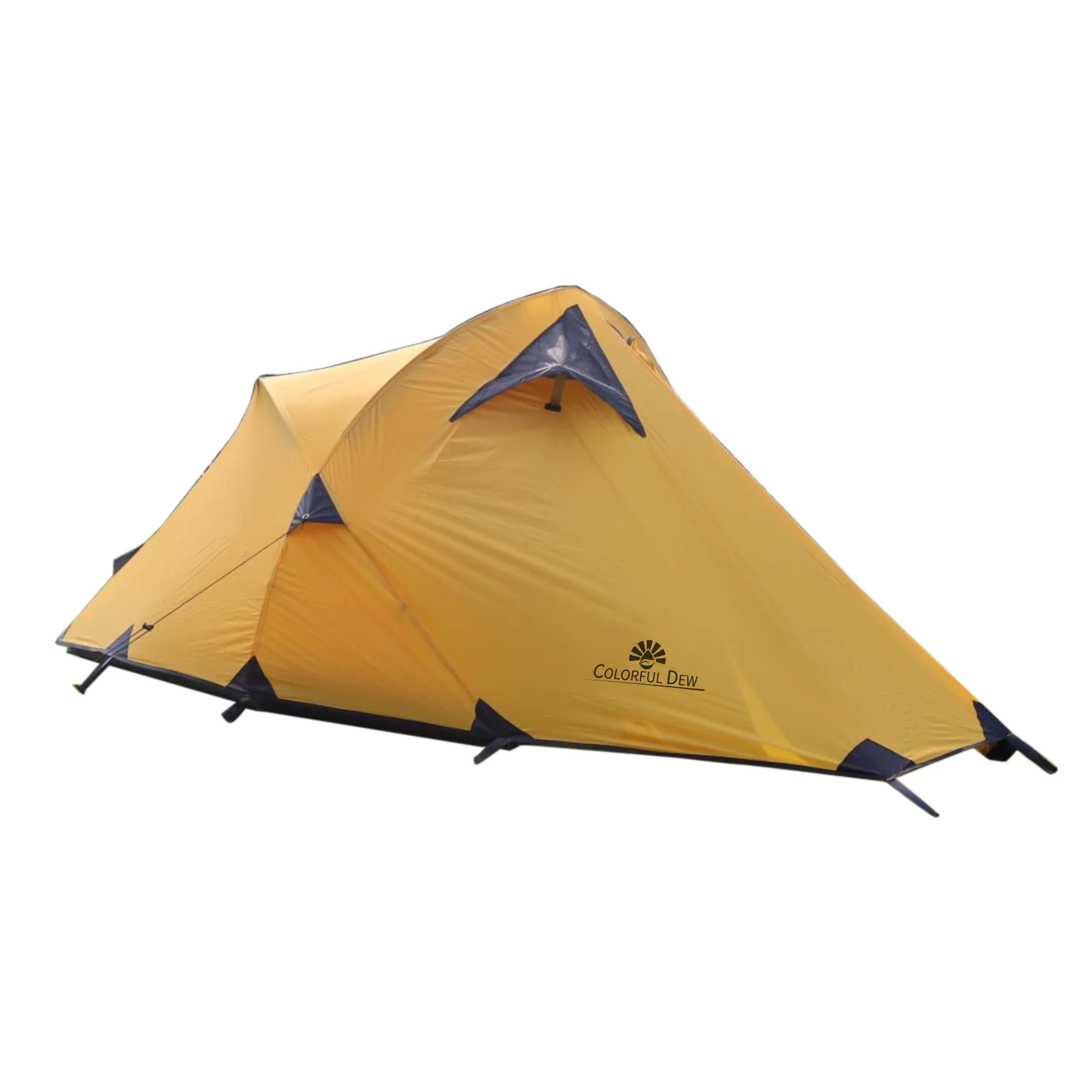 Colorful Dew Outdoor Double Layer Ultralight Aluminum Pole Camping Tent