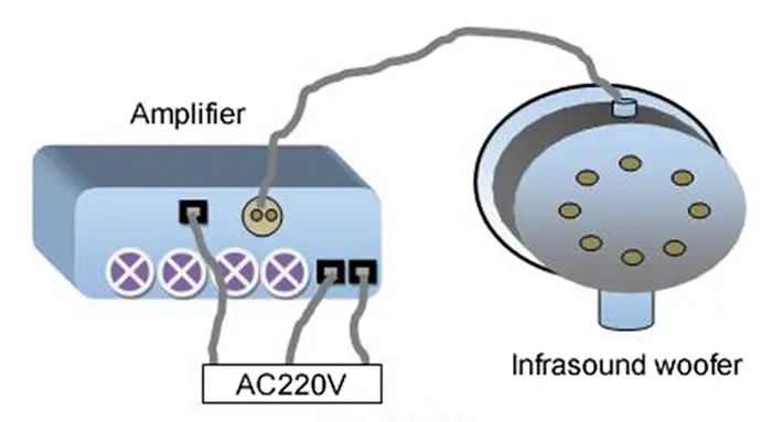 2000W Infrasound Power Amplifier for Infrasonic Sound Generator Speaker, Powerful Long Range Infrasound Bird Scarer