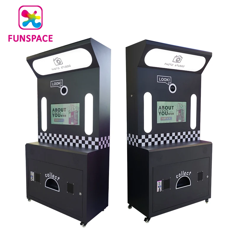 Funspace Shopping Mall Custom Shell Dslr Camera Photo Booth Host Machine Touch Screen Printer Selfie Photo Booth Kiosk