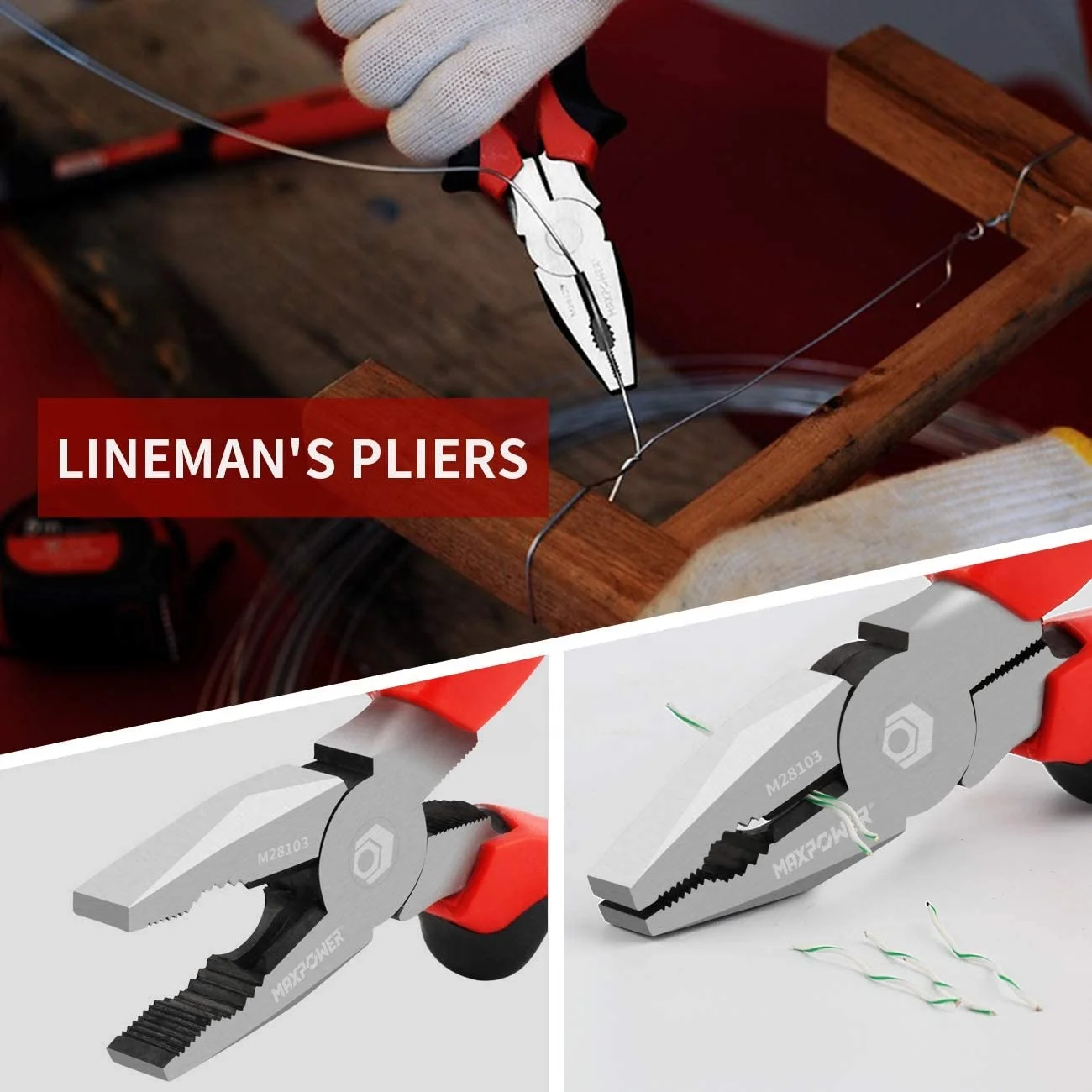 Maxpower household repair hand tools kit 6pcs water pump wrench pliers tool set