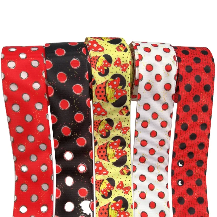 Grosgrain Ribbon Printed Character Ribbon Ready to Ship 3 Inch Double Face RIBBONS for DIY Bows Eco-friendly Support