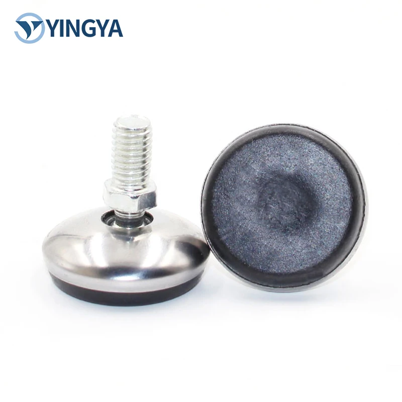 Universal MM8 Swivel Adjustable Conveyor Plastic Furniture Rivet Base Leveling Feet