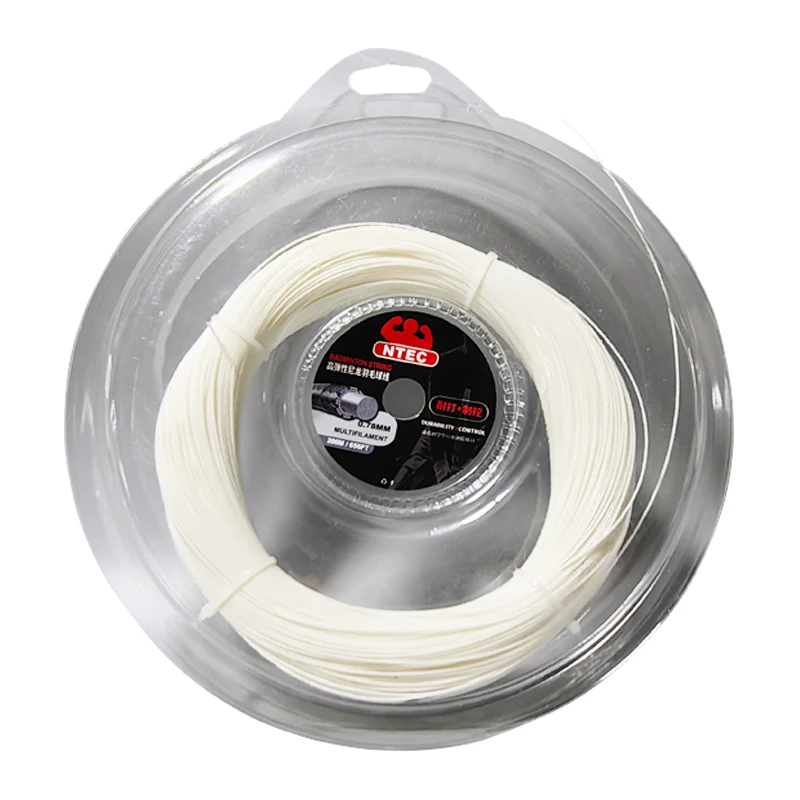 Super strong badminton racket string 1.25mm, 1.35mm, 200m roll pack