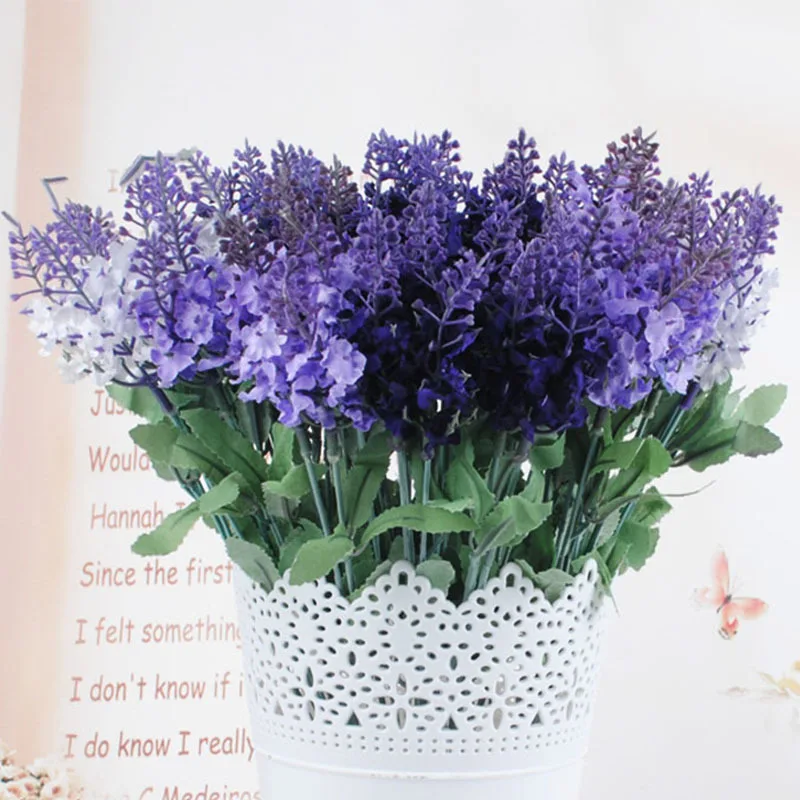 artificial lavender flower bouquet for decoration