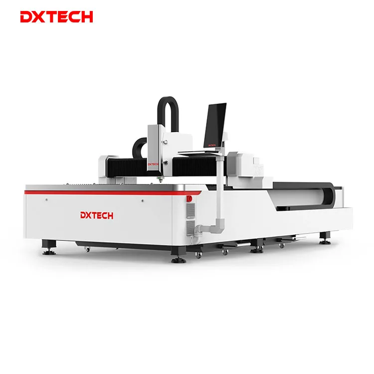 China Factory DXTECH laser 2000 Watts fiber laser cutting machine with single table automatic laser head