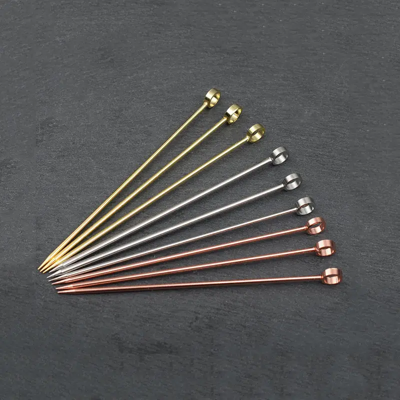 FSE Metal Stir Sticks Stainless Steel Swizzle Sticks Metal Drink Stirrer