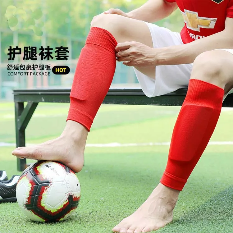 HY-937 Soccer Football Shin Guard Teens Socks Pads Legging Shin guards Sleeves Cycling Running Leg Warmers Comfortable