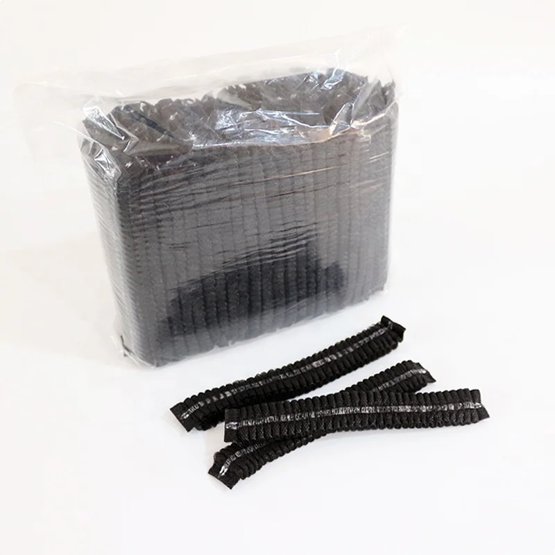 Eco friendly disposable non woven mop cap double elastic hair net for food Industry