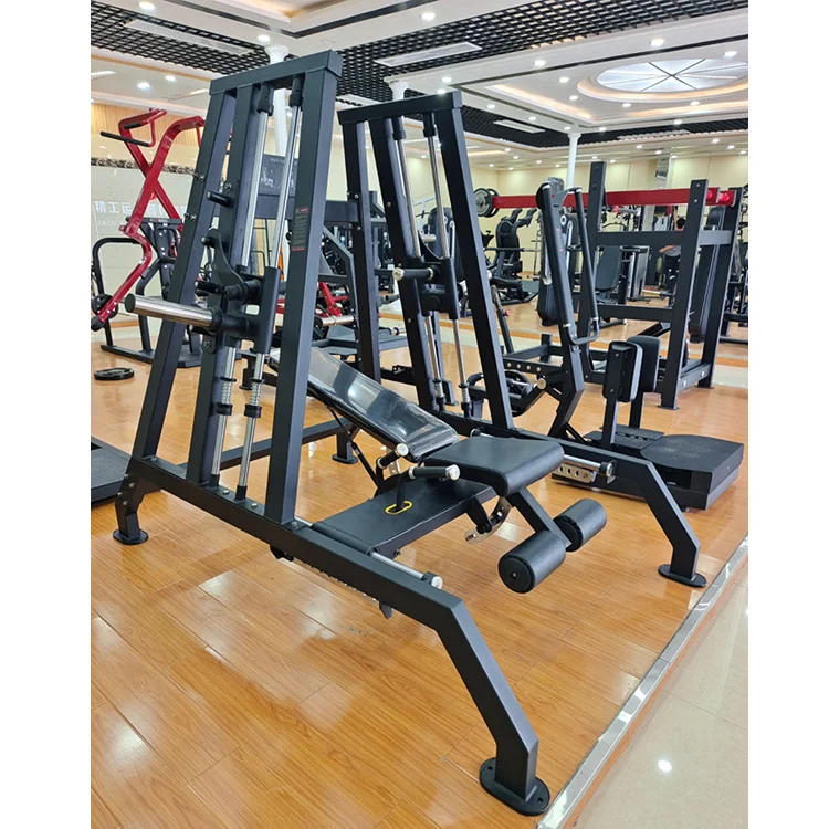 Incline Bench Press Gym Equipment Multi function power Smith machine dual system plate loaded Iso lateral Smith Machine