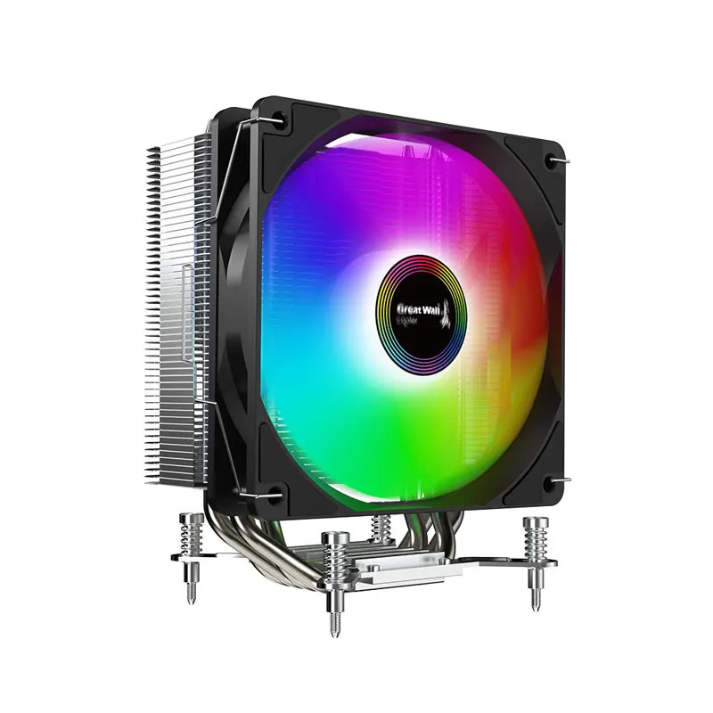 Greatwall X4 Multicolored CPU Air Cooler Copper Aluminum Radiator Cooling Fan Heatpipe 4Pin Box Heatsink Computer
