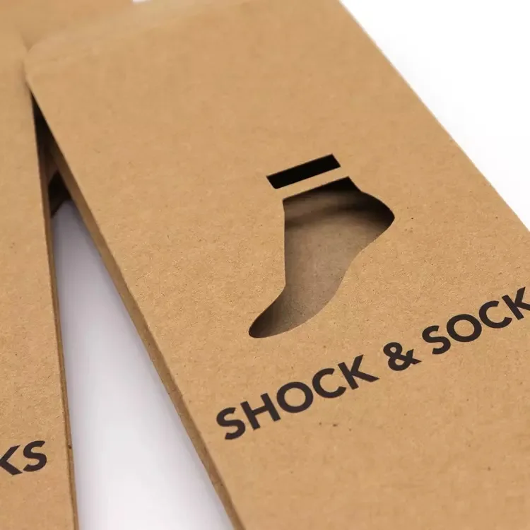 Biodegradable Mini Coin Packets Envelopes Packaging Kraft Paper Mailer Bag for Socks Underwear