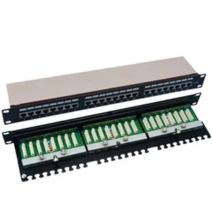 Good Price 24port Rj45 FTP Cat5e Cat6  Cctv Unloaded Network Patch Panel
