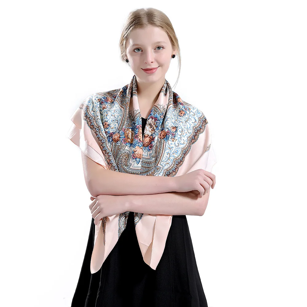 
Fashion silk scarf women designer silk scarf square silk scarf 