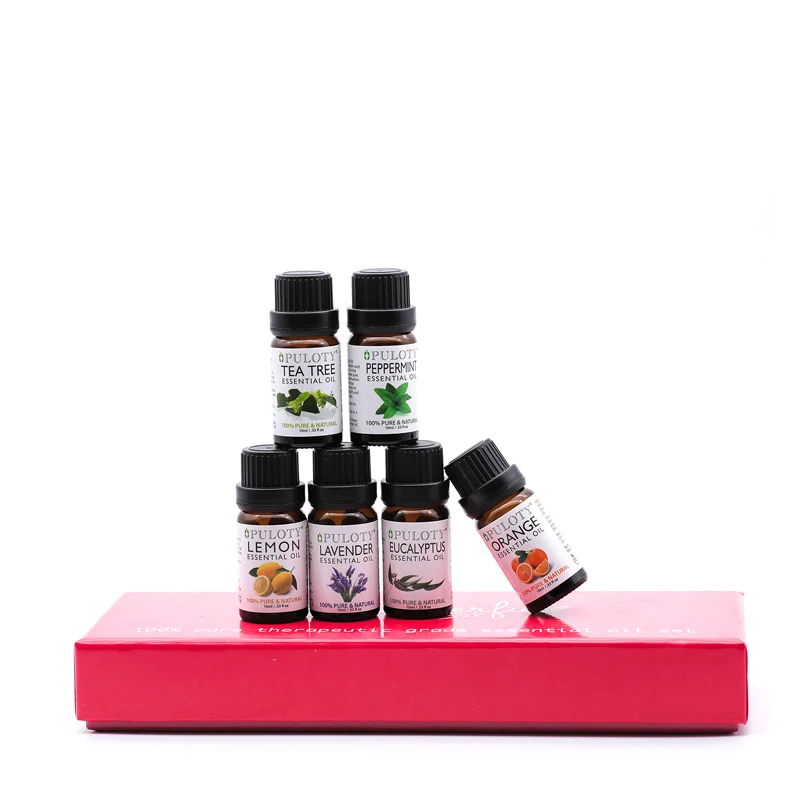 OEM Aromatherapy Essential Oils for Diffuser 6 Packs 10ml DIY Cosmetic Grade Gift Set