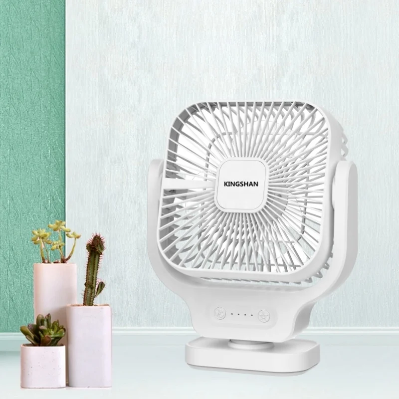 Tabletop 8 Inches Type-C Charging Mini Portable Table Desk Fan Office White Desktop fan