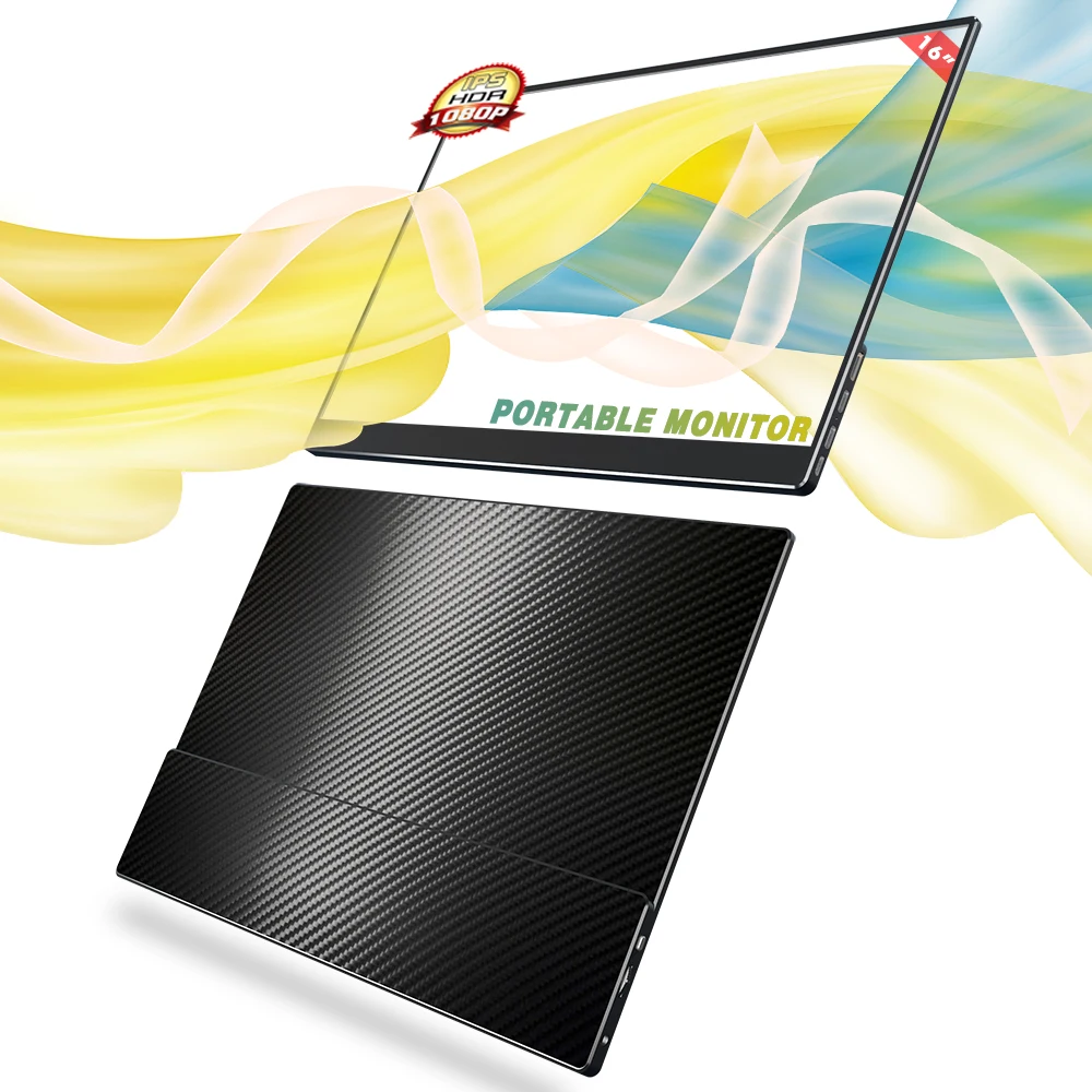 Sibolan multi parameter type c connection realize simultaneous charging and HDMI data transmission ips gaming portable monitor