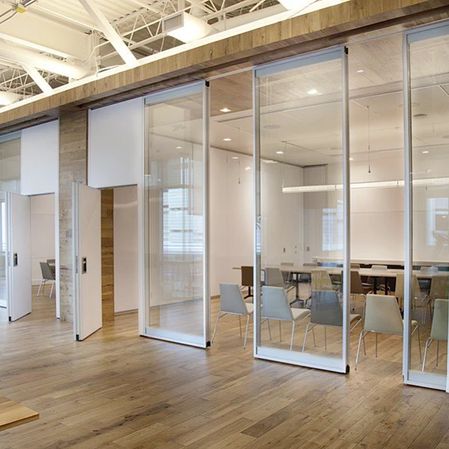 Алюминиевый профиль съемная офисная стеклянная перегородка для многофункциональной