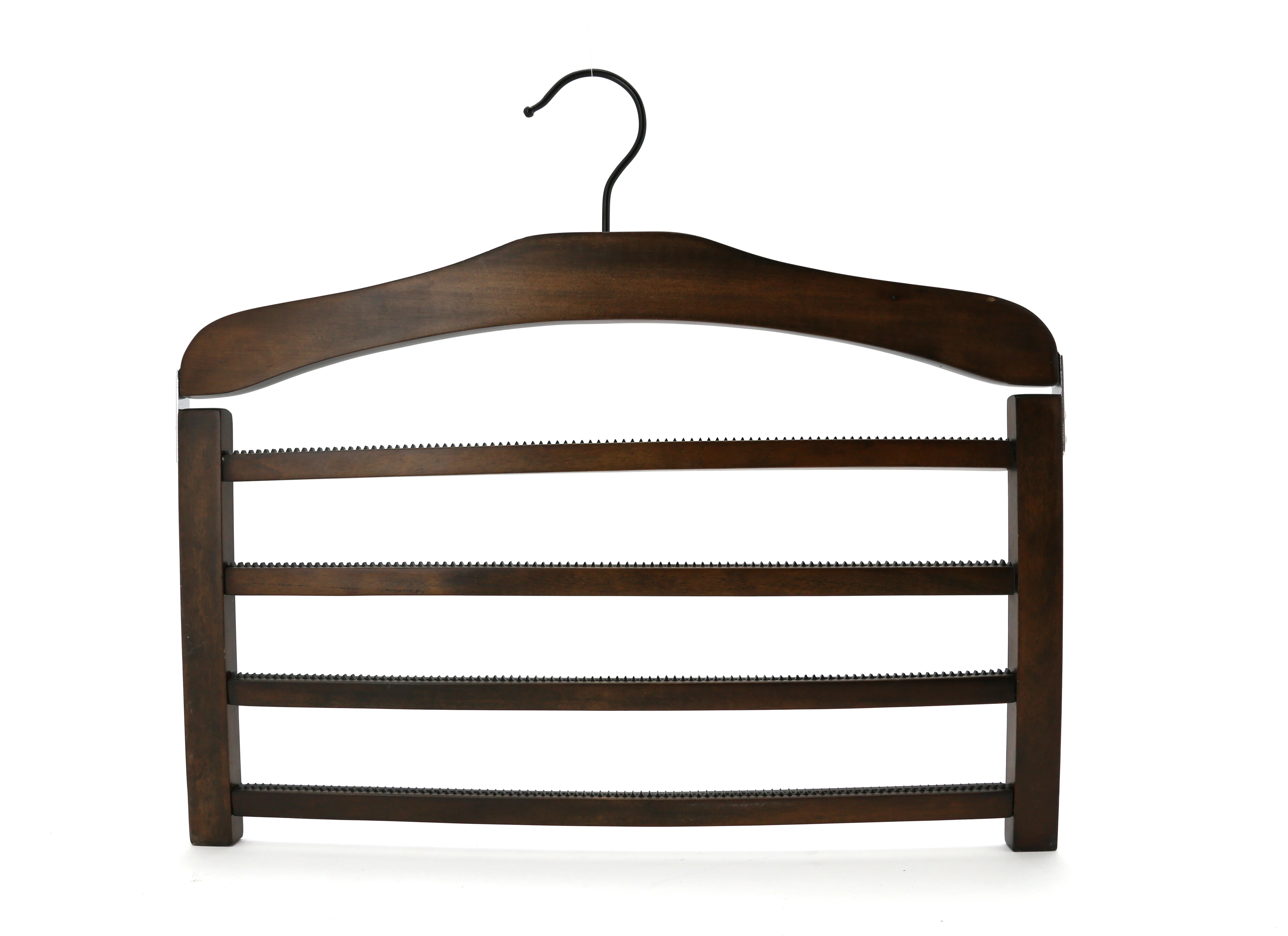 Горячие продажи природного цвета деревянные вешалки 4 этажа штаны/юбка напрямую с фабрики