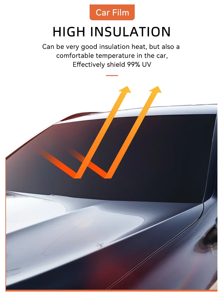 Top Quality Ultra Hd 1.52*30M Heat Resistant High isolation Nano Ceramic Window Solar Film /Carbon Tint Film For Car