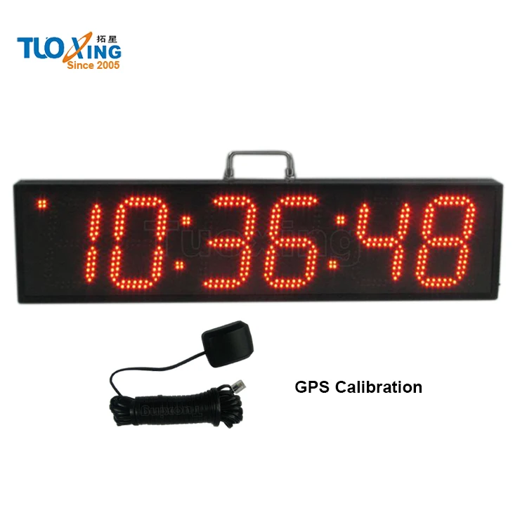 6 inch led sports timing clock for outdoor sports countdown/up timer/clock