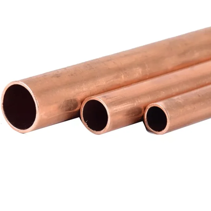 China Copper Tube Manufacturer 1/4' 3/8' 1/2' Copper Tubes Pipes For Plumbing
