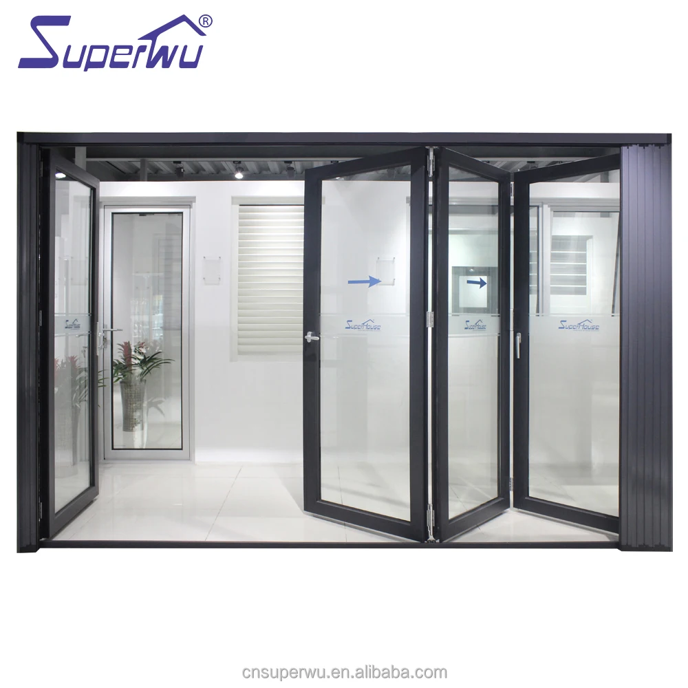 Superhouse  aluminum doors aluminium bifold patio doors outswing energy efficient bifold door