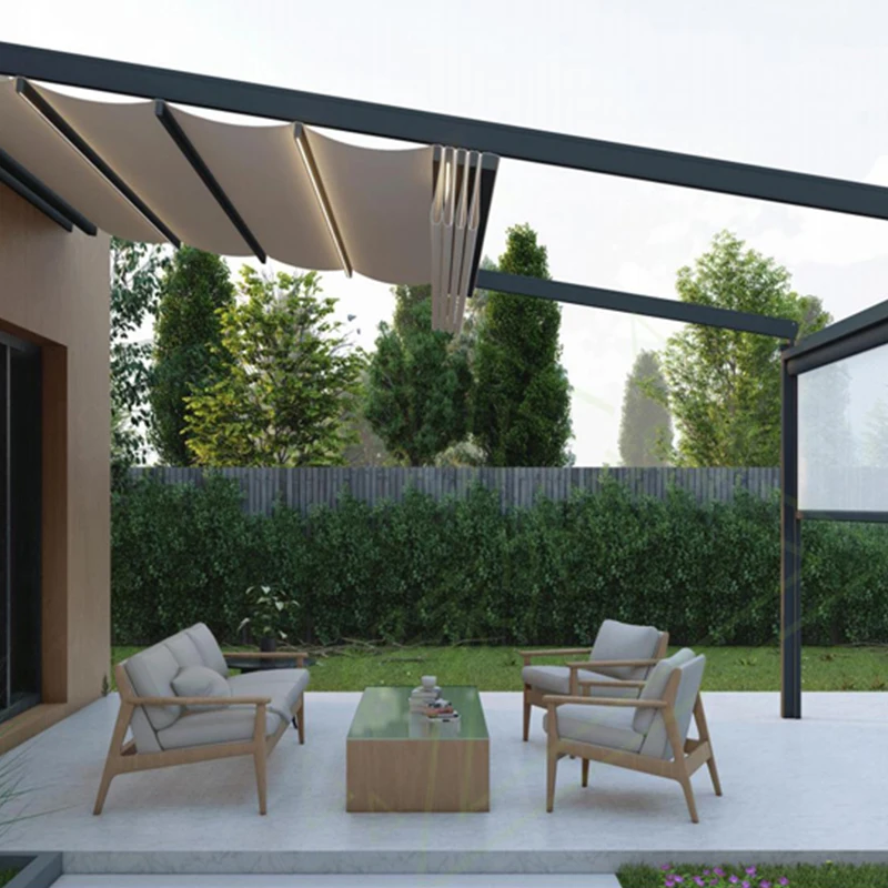 Manufacture Waterproof  Exterior Window Awning Aluminum Outdoor Awning Canvas Shower Tent Awning Wedding Canopy Tent