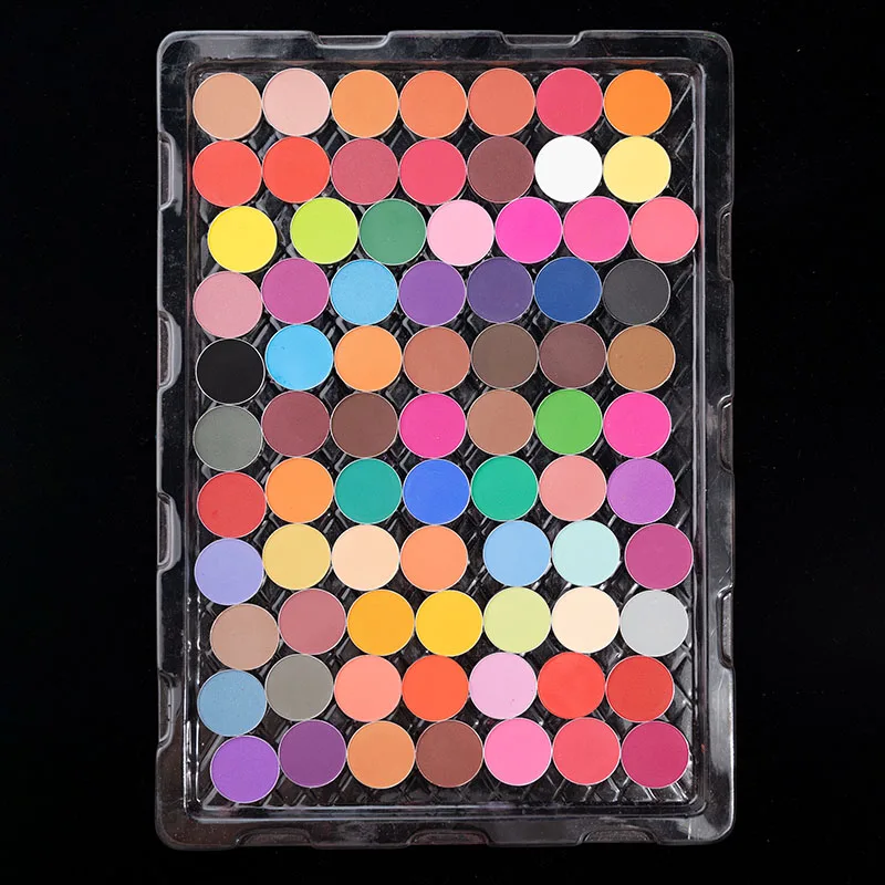 DIY Custom Palette Multi Colors Square Round Shimmer Glitter Vegan Makeup Pigment Eyeshadow Palette