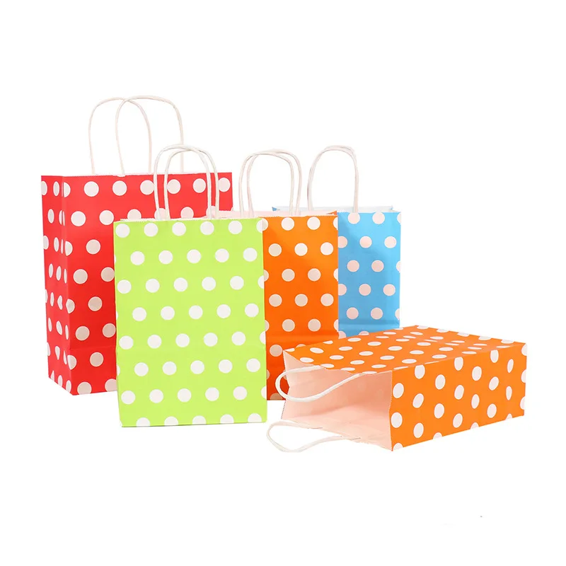 Luxurious Mini Red Paper Eco Friendly Retail Thank You Gift Hand Bags With Handles For Party Favors