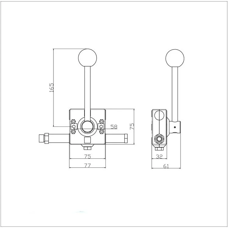Road Rollers Use Mechanical Joystick Push Pull Throttle Hand Lever With  Bowden Cable 1.6 Meter