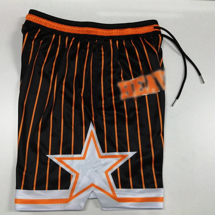 Wholesale Sports Shorts Mesh Sublimated Embroidery Logo Design Pattern Custom Men Basketball Shorts
