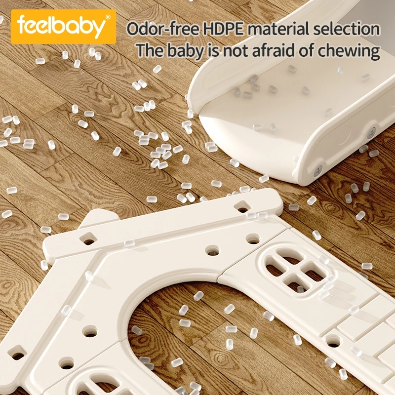 Feelbaby Baby Indoor Playroom 1 MOQ Children Play Home Playground Kids Big Sliding Toys Plastic Toddler Slides