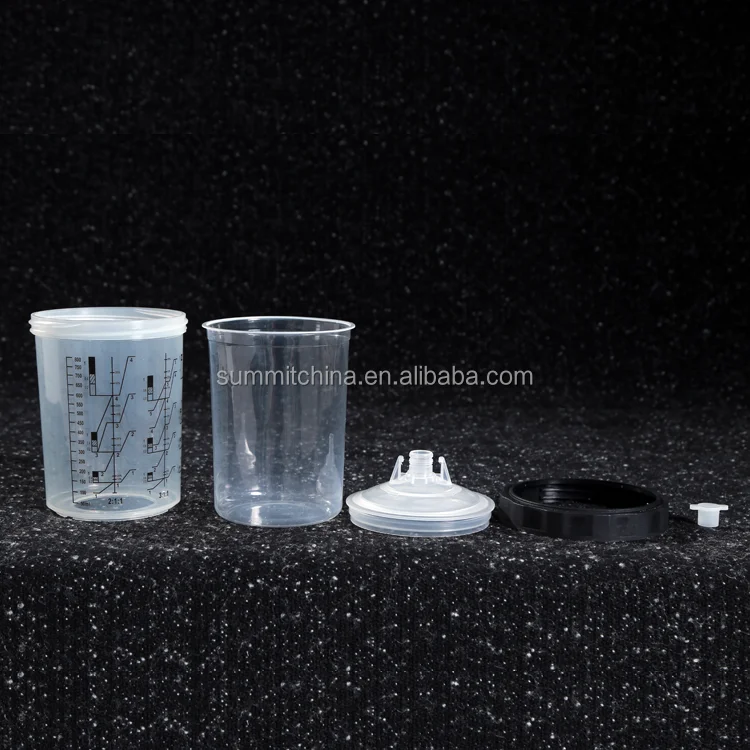 Новые автомобильные системы краски с черным кругом 800 мл для измерения краски