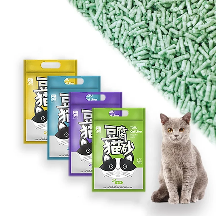 wholesale oem eco friendly flushable clumping bulk tofu cat litter manufacturers