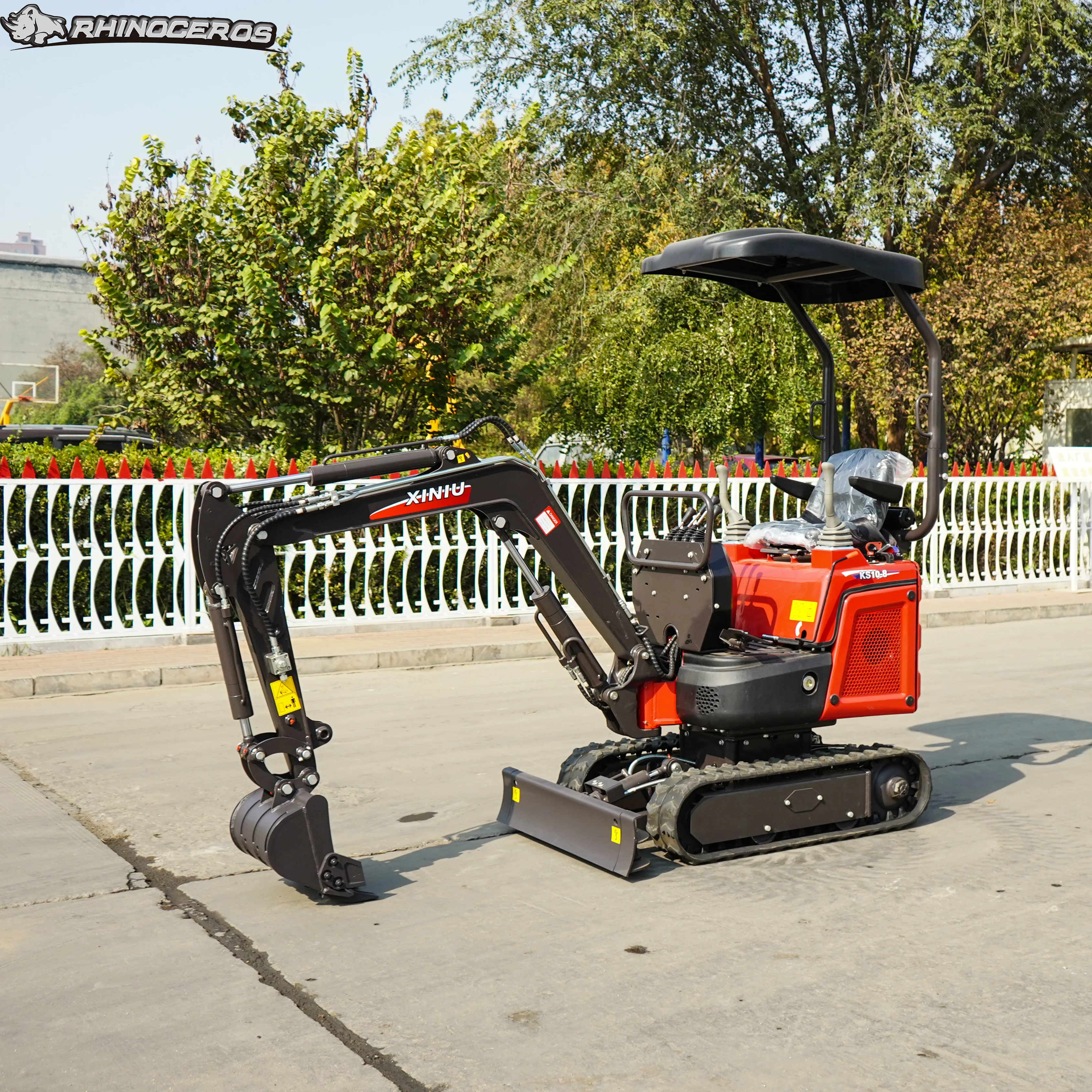 Rhinoceros XINIU KS10-8  1.0T New Product 1000kg Mini Digger Excavator Crawler Excavator Digger
