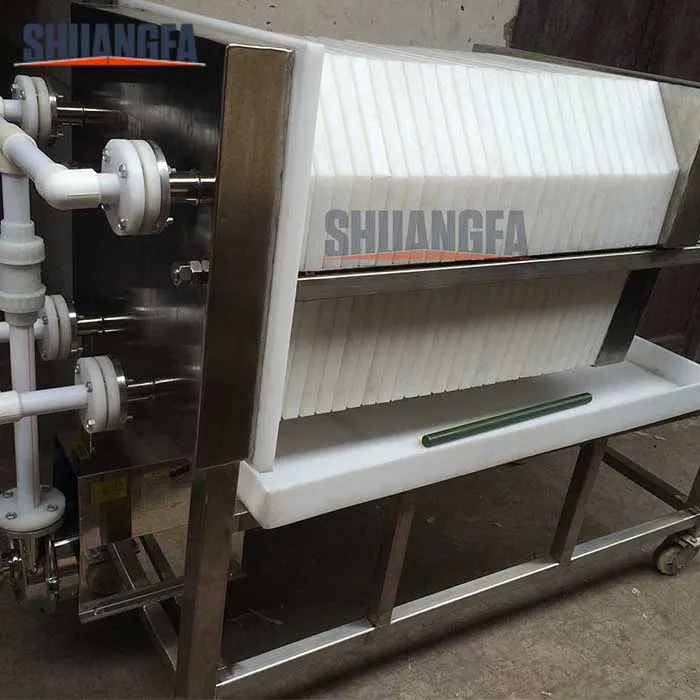 Acid Resistance PP Plate Filter Machine, Lab Filter Press Machine