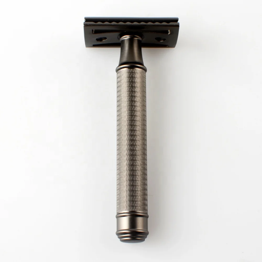Adjustable  Metal brass handle Chrome Safety Razor Shaving Machine For Man