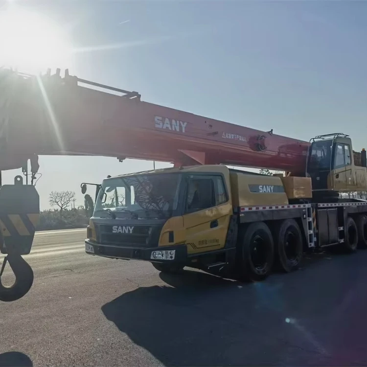 Хорошая цена оригинальный 80-тонный мобильный кран SANY 80 t STC800T5 STC800E5 противовес 25 2 тонн Подержанный автокран для продажи