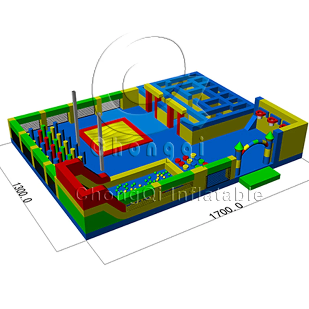 inflatable huge trampoline indoor amusement theme park inflatable fun park for sale