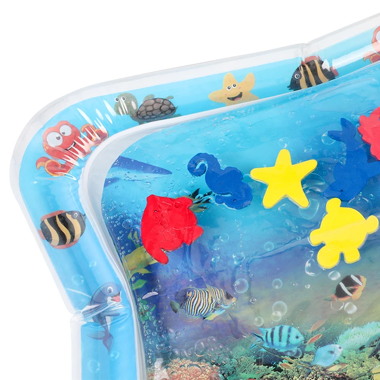 Новый водный игровой коврик надувные детские сенсорные Обучающие игрушки Интеллектуальный Океанский животный плавающий ПВХ