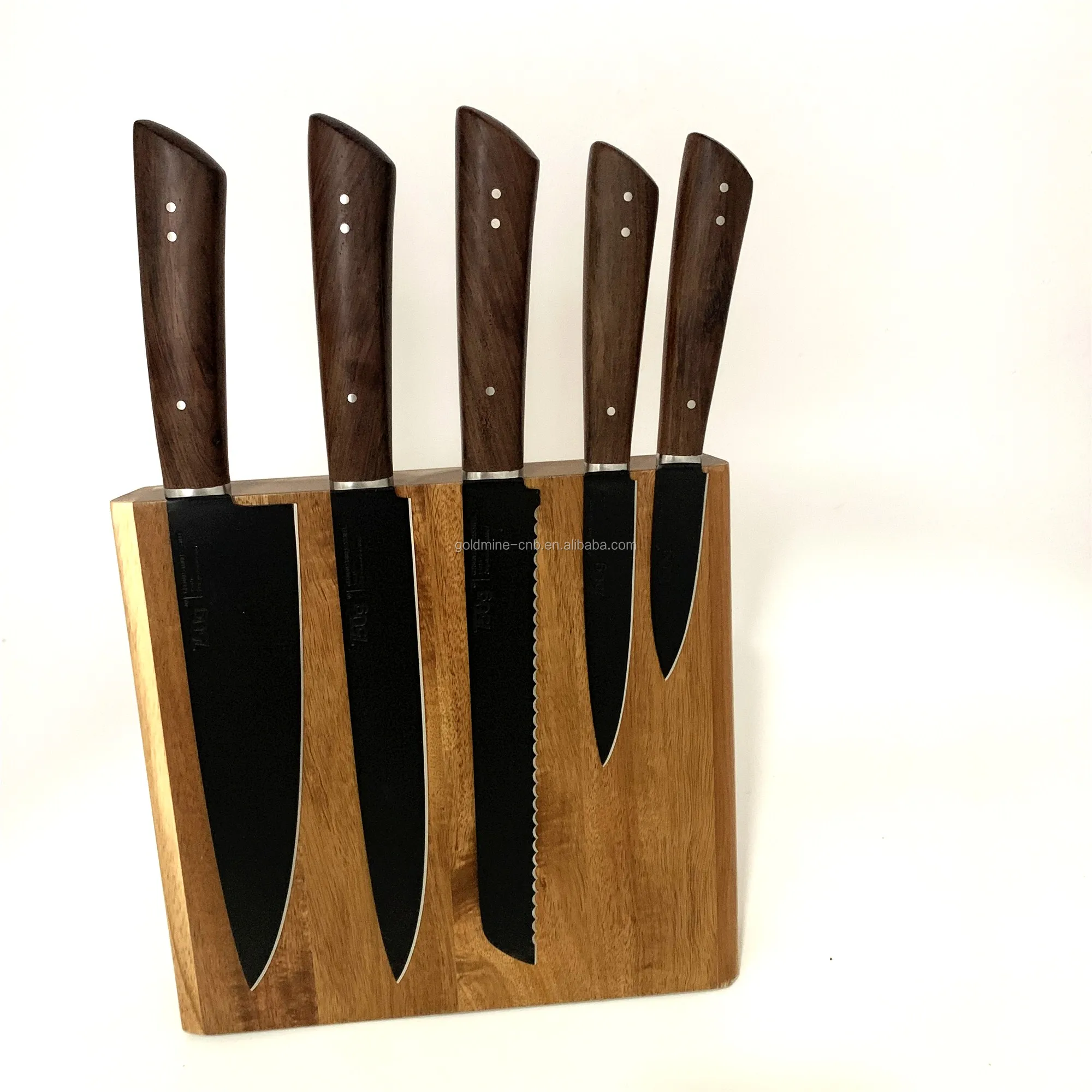 Ореховая древесина Магнитный нож блок магнитный стержень с более сильными магнитами