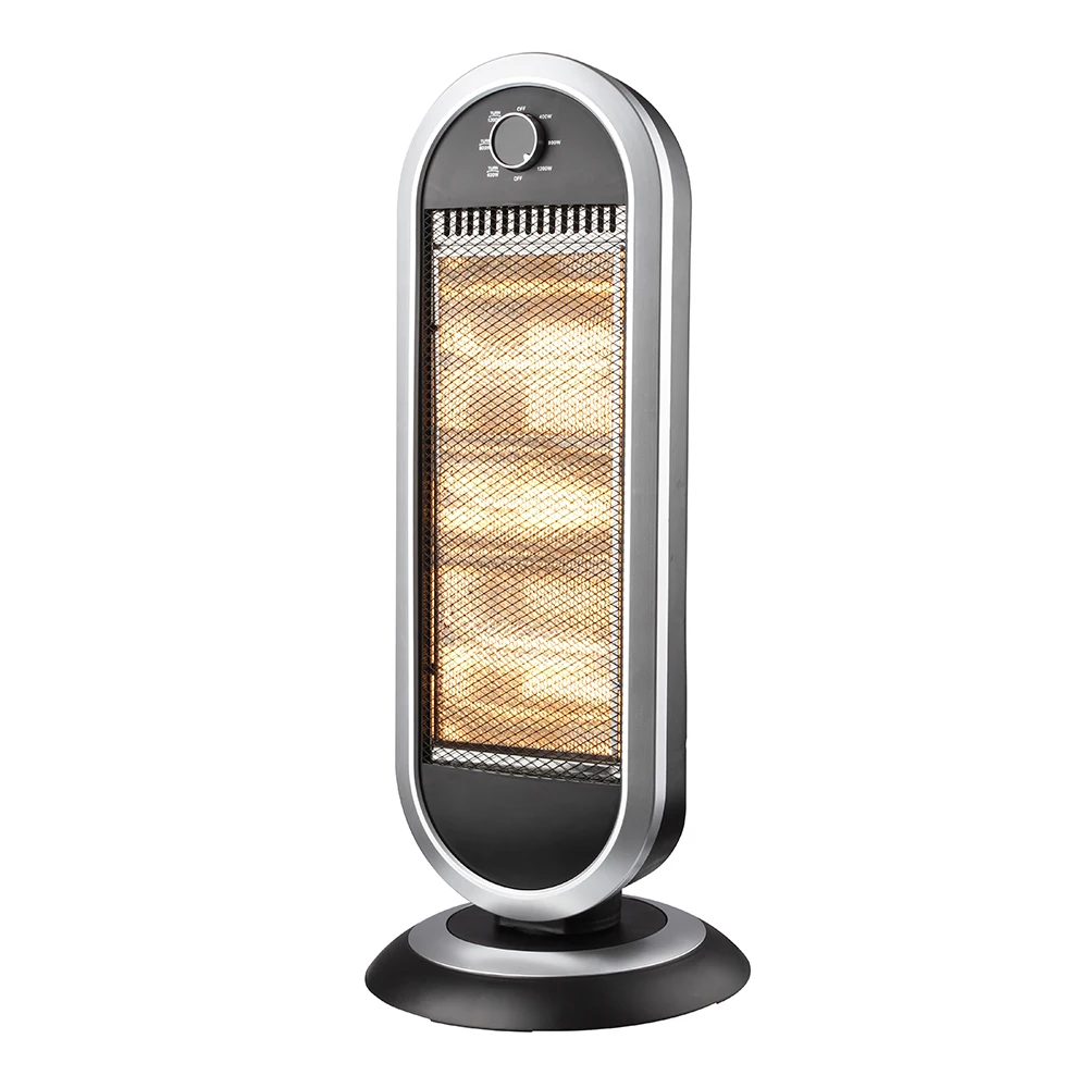 AIR CHOICE Bedroom halogen lamp radiant heater 1200w electric halogen heater with 3 heating tubes